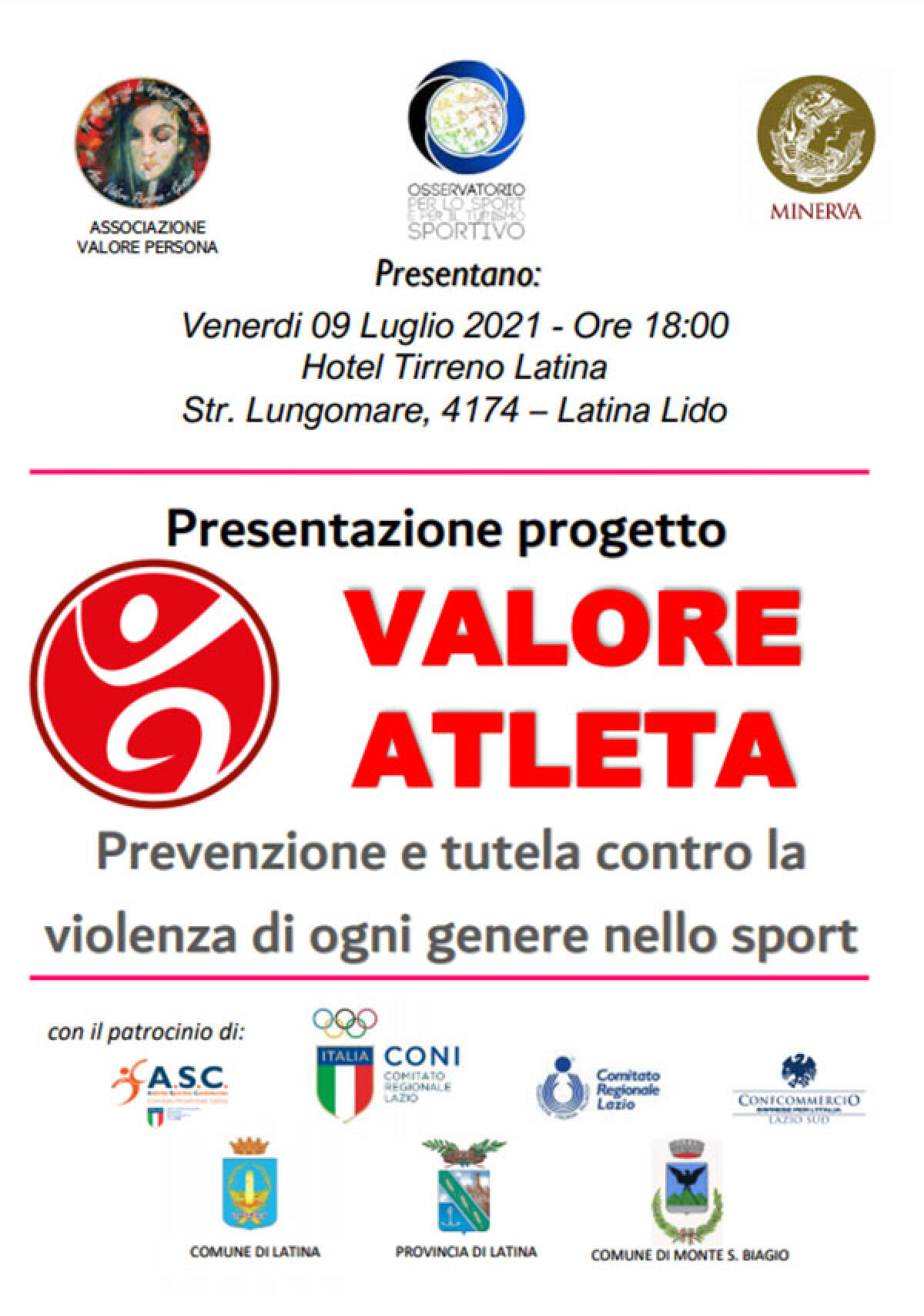 Violenza e bullismo nello sport: a Latina la presentazione del progetto “Valore Atleta”. - 