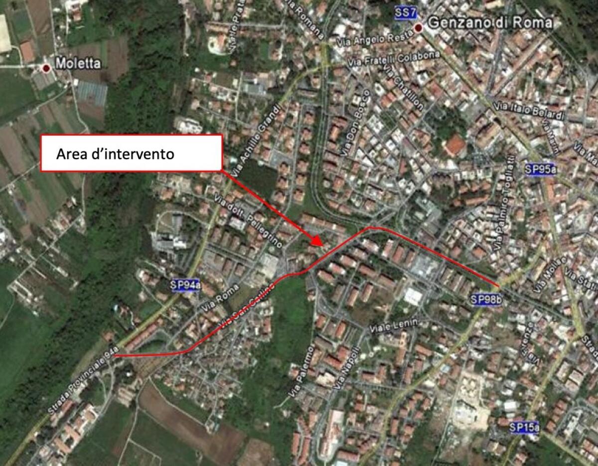 Genzano - 450.000 euro per via San Carlino e via Riccardo Lom - 