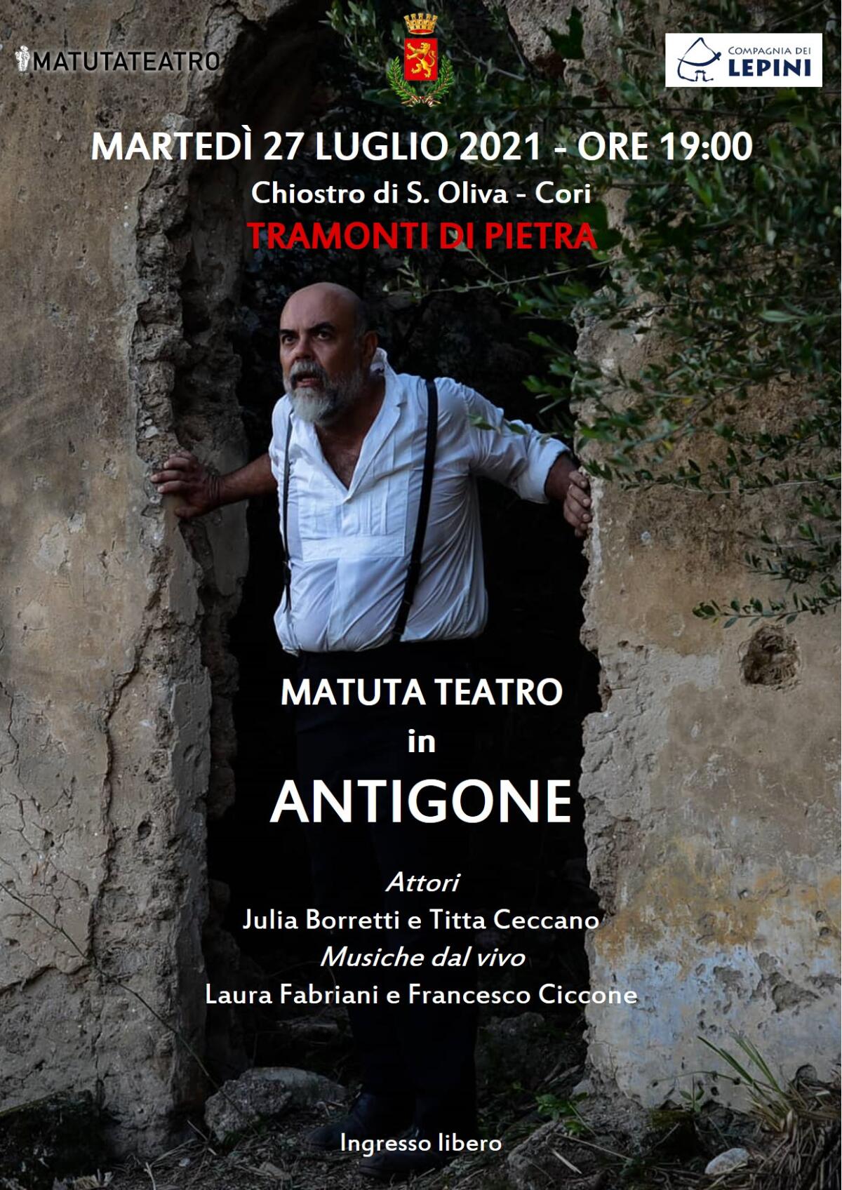Teatro - A Cori va in scena "Antigone" - 