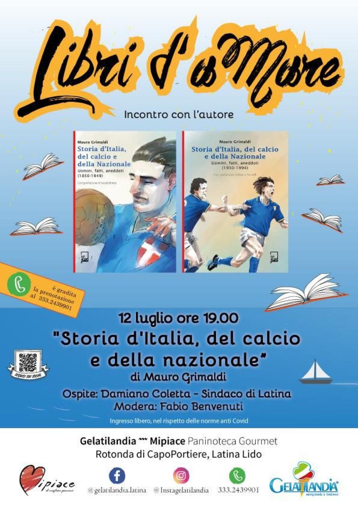 Questo lunedì a Latina la presentazione del libro di Mauro Grimaldi sulla storia della nazionale di calcio. - 