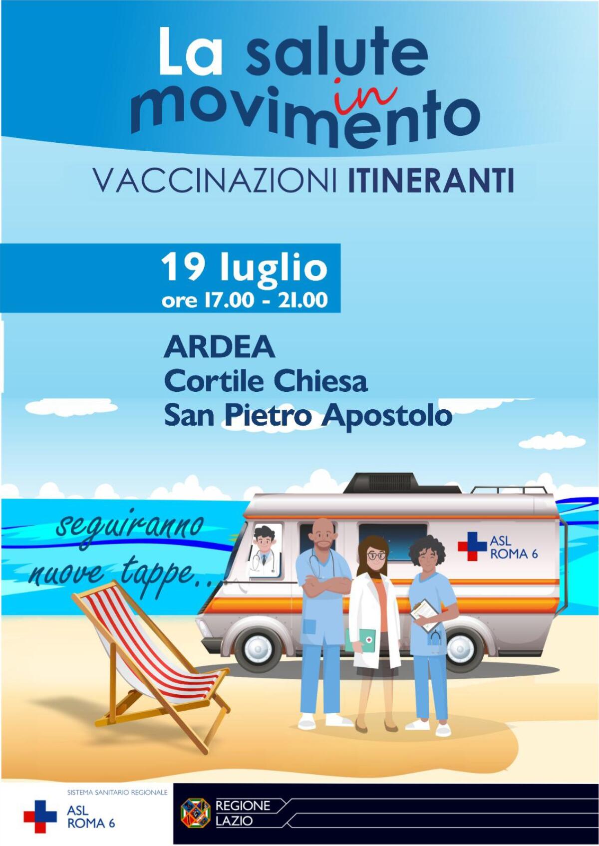 Salute in movimento, il camper della Asl per i vaccini oggi ad Ardea - 