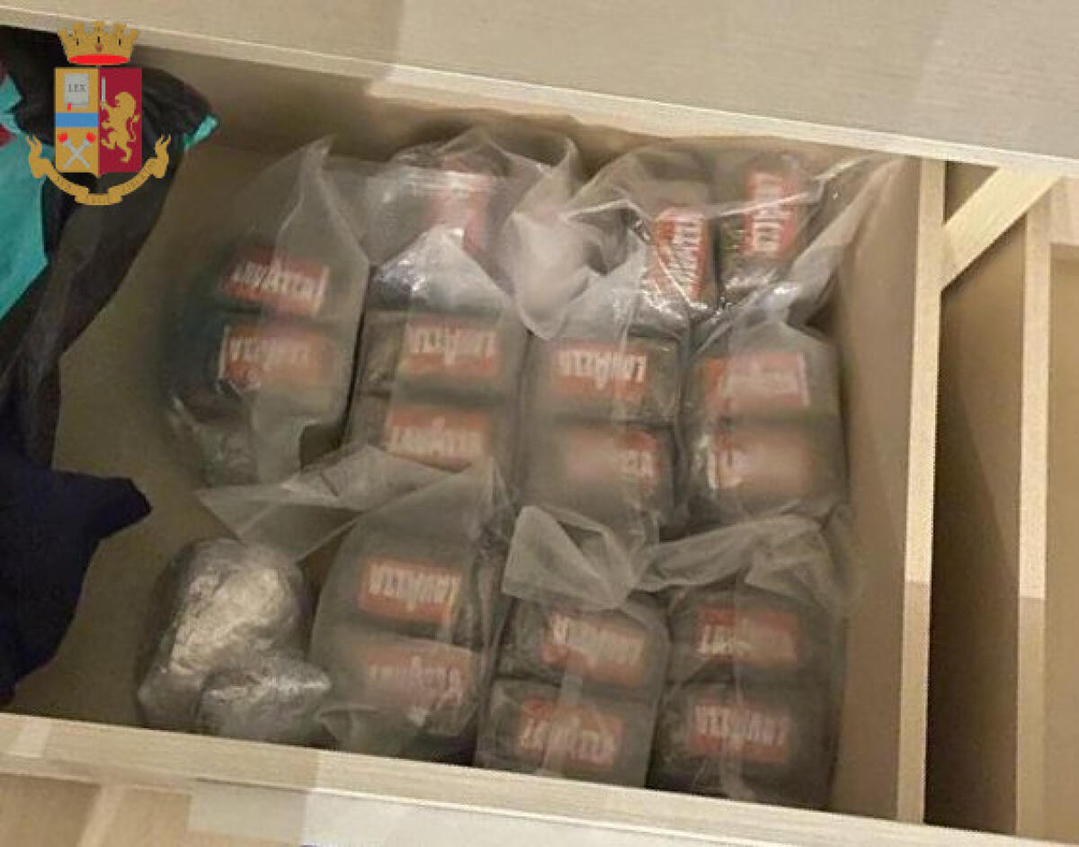 Sequestrati 14 chili di droga dagli agenti della Squadra Mobile di Roma. Un manette un 30enne. - 