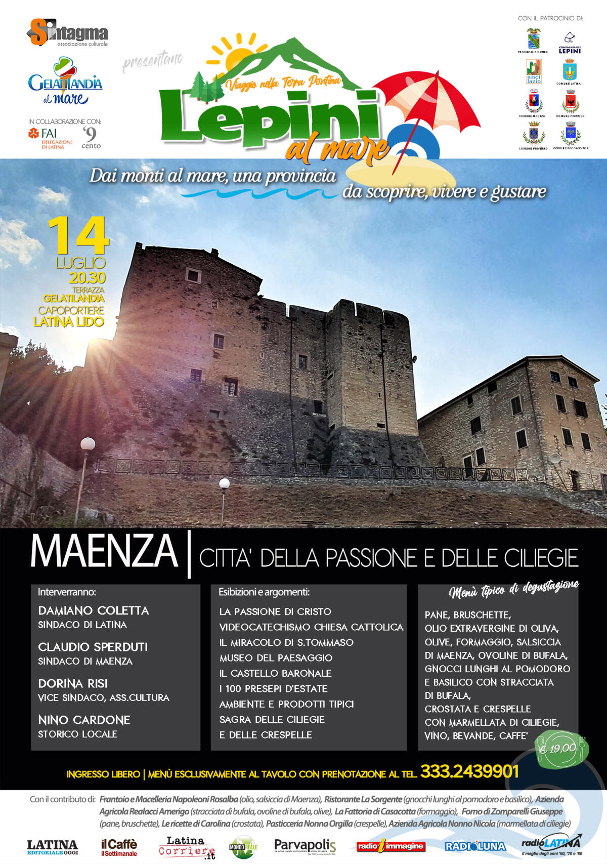 Maenza, Città della Passione e delle Ciliegie apre “Lepini al Mare” 2021. - 