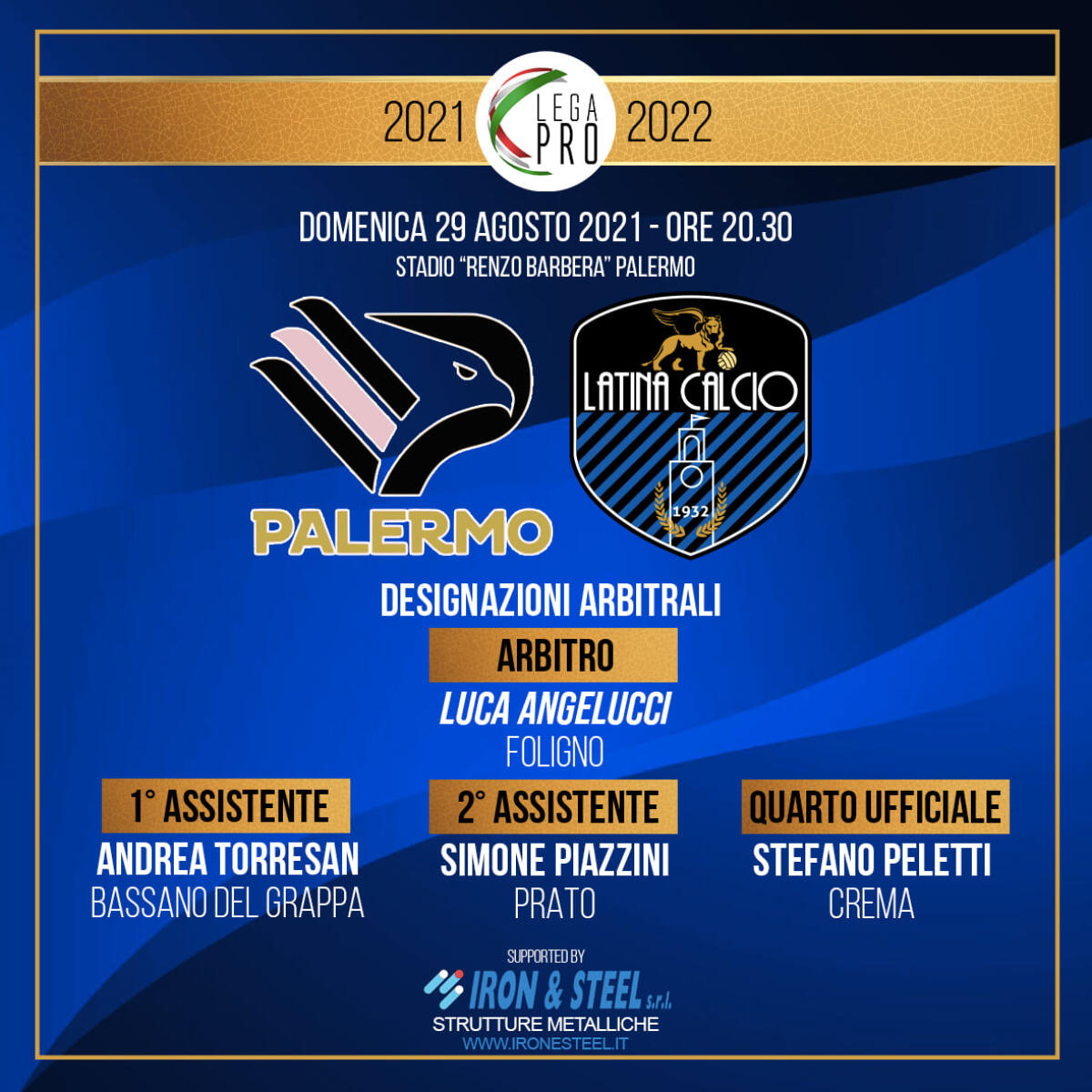 Calcio, prima giornata della Lega Pro: nel girone C esordio del Latina contro il Palermo. - 