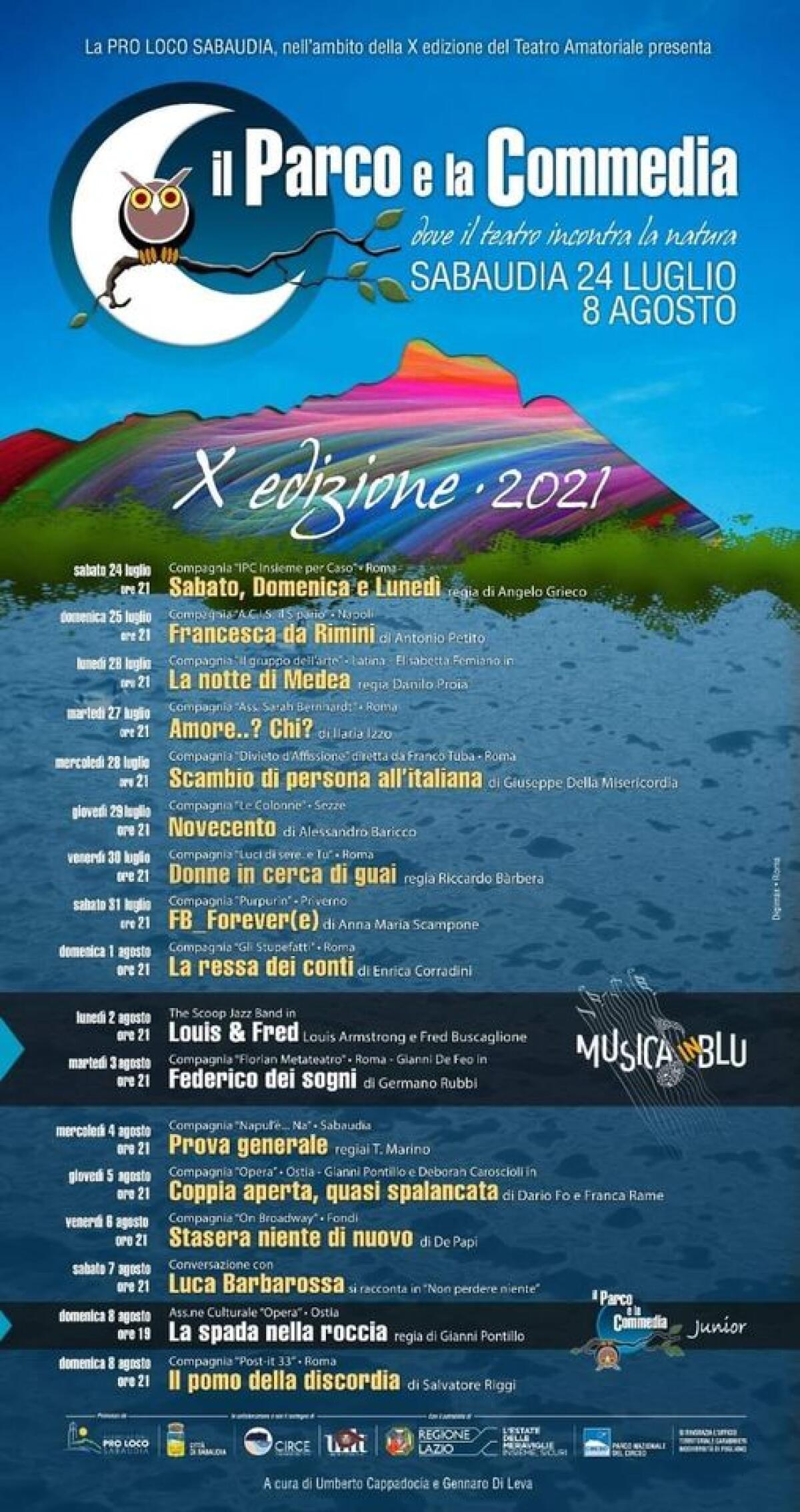 Prosegue a Sabaudia la rassegna “Il Parco e la Commedia”. Ecco i nuovi appuntamenti. - 