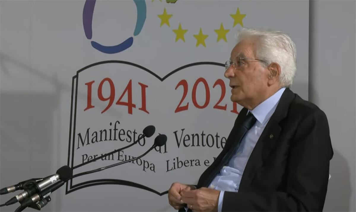 Le parole del Presidente della Repubblica Mattarella in occasione dell’80esimo anniversario del Manifesto di Ventotene. FOTO e VIDEO - 