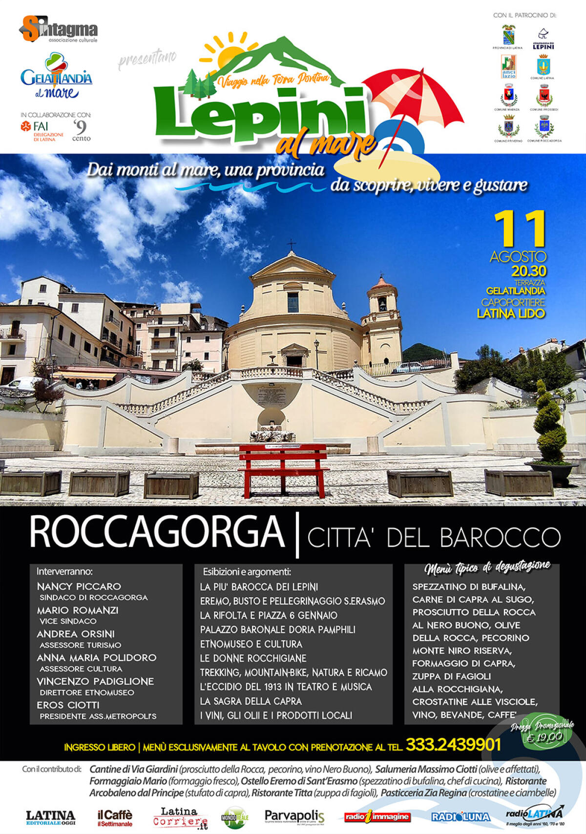 Roccagorga, la bellezza del Barocco nei Lepini: terzo appuntamento a Latina della rassegna “Lepini al Mare”. - 