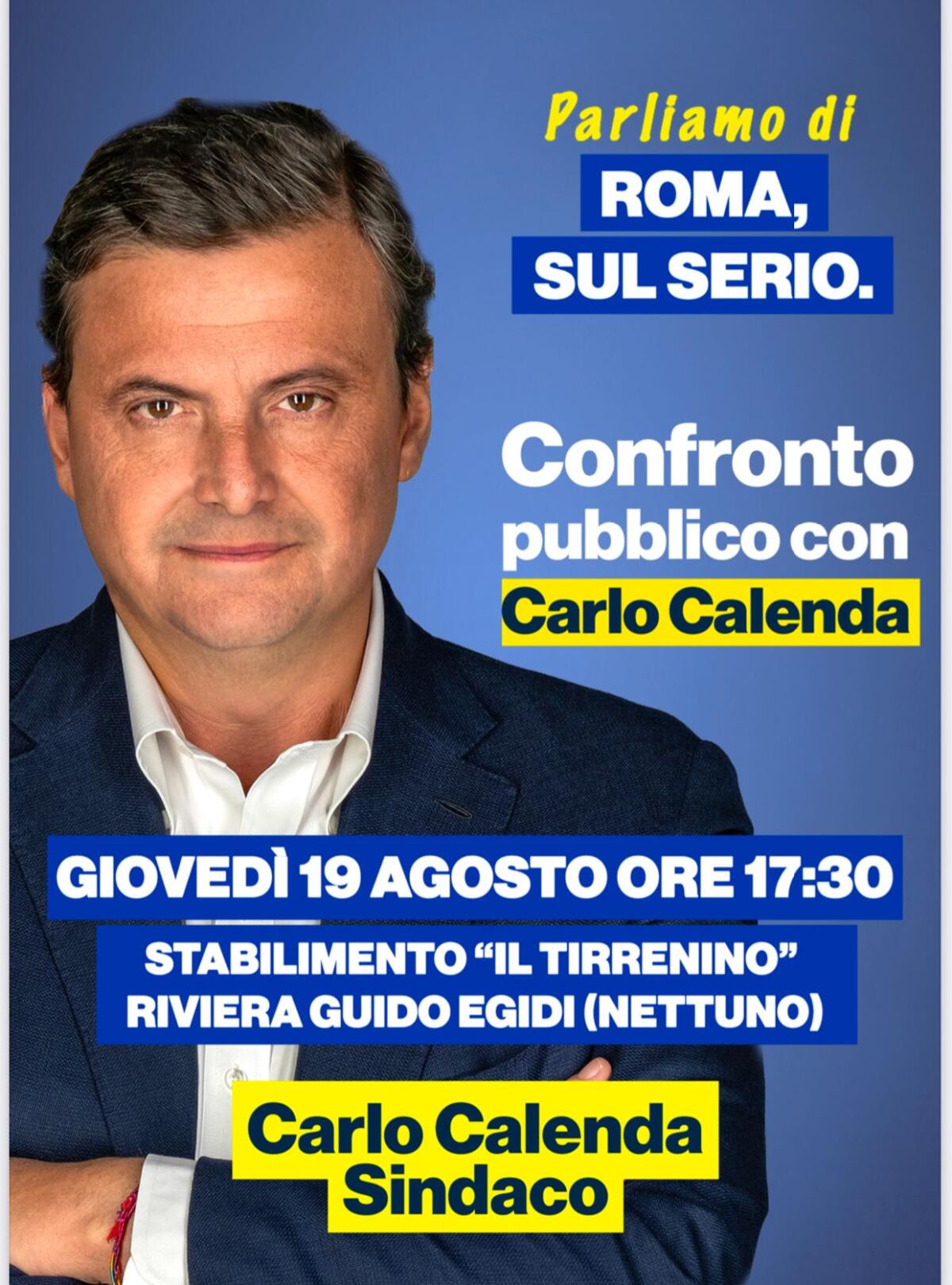 Carlo Calenda incontra gli elettori romani in vacanza ad Anzio e Nettuno - 