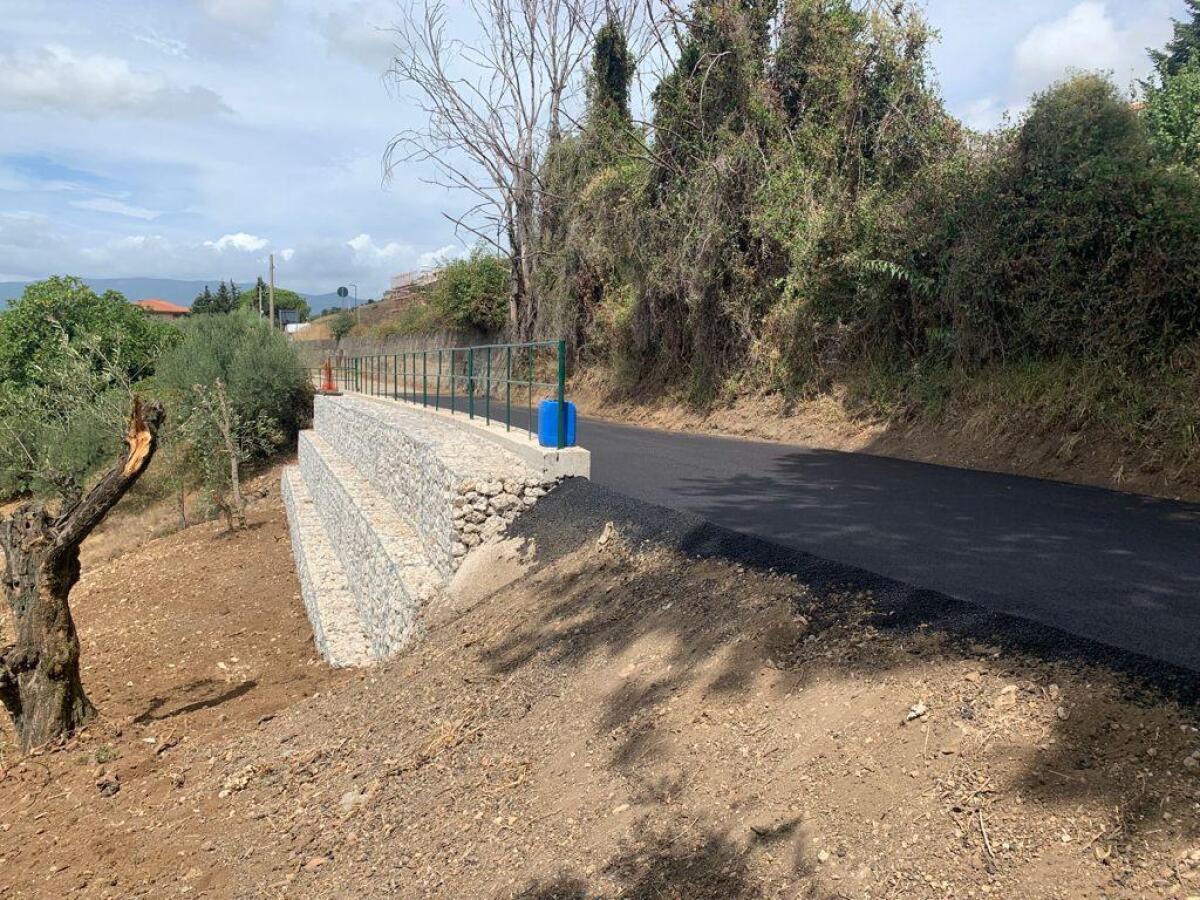 Terminati a Cori i lavori di messa in sicurezza della contrada Fettuccia-Colle Santi. - 
