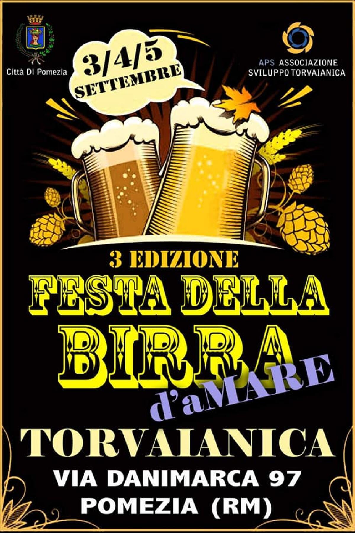 “Sagra della Birra” dal 3 al 5 Settembre a Torvaianica. - 