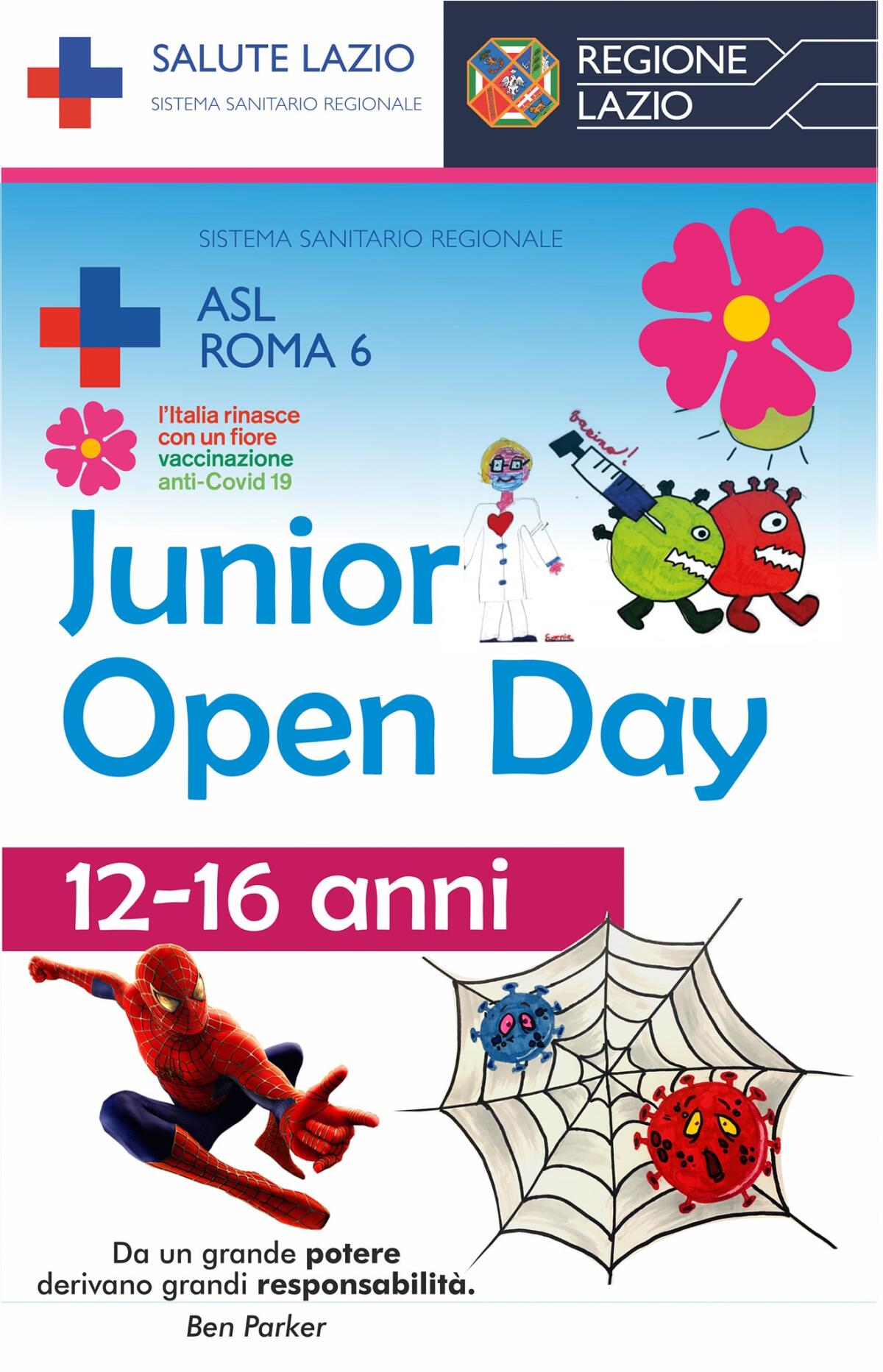 Open Day Junior con il vaccino Moderna all’Ospedale dei Castelli e a Villa Albani, ad Anzio. - 