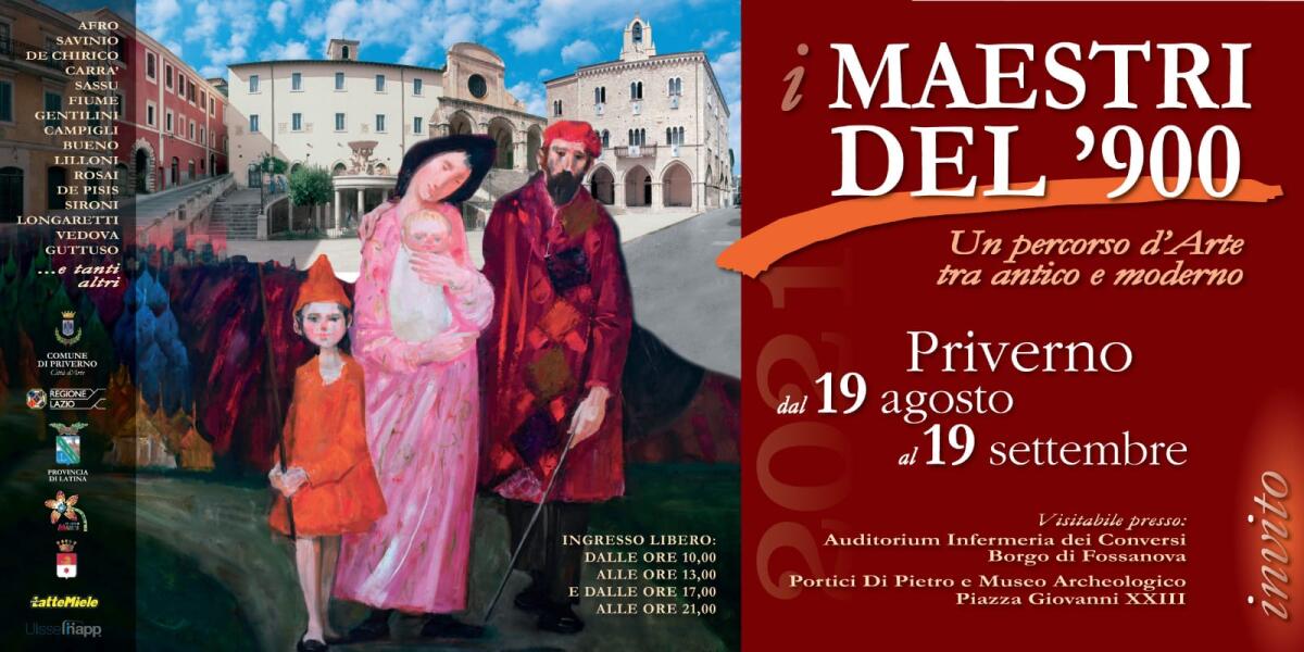 A Priverno sino al 19 Settembre la Mostra di Pittura “I Maestri del 900”. - 