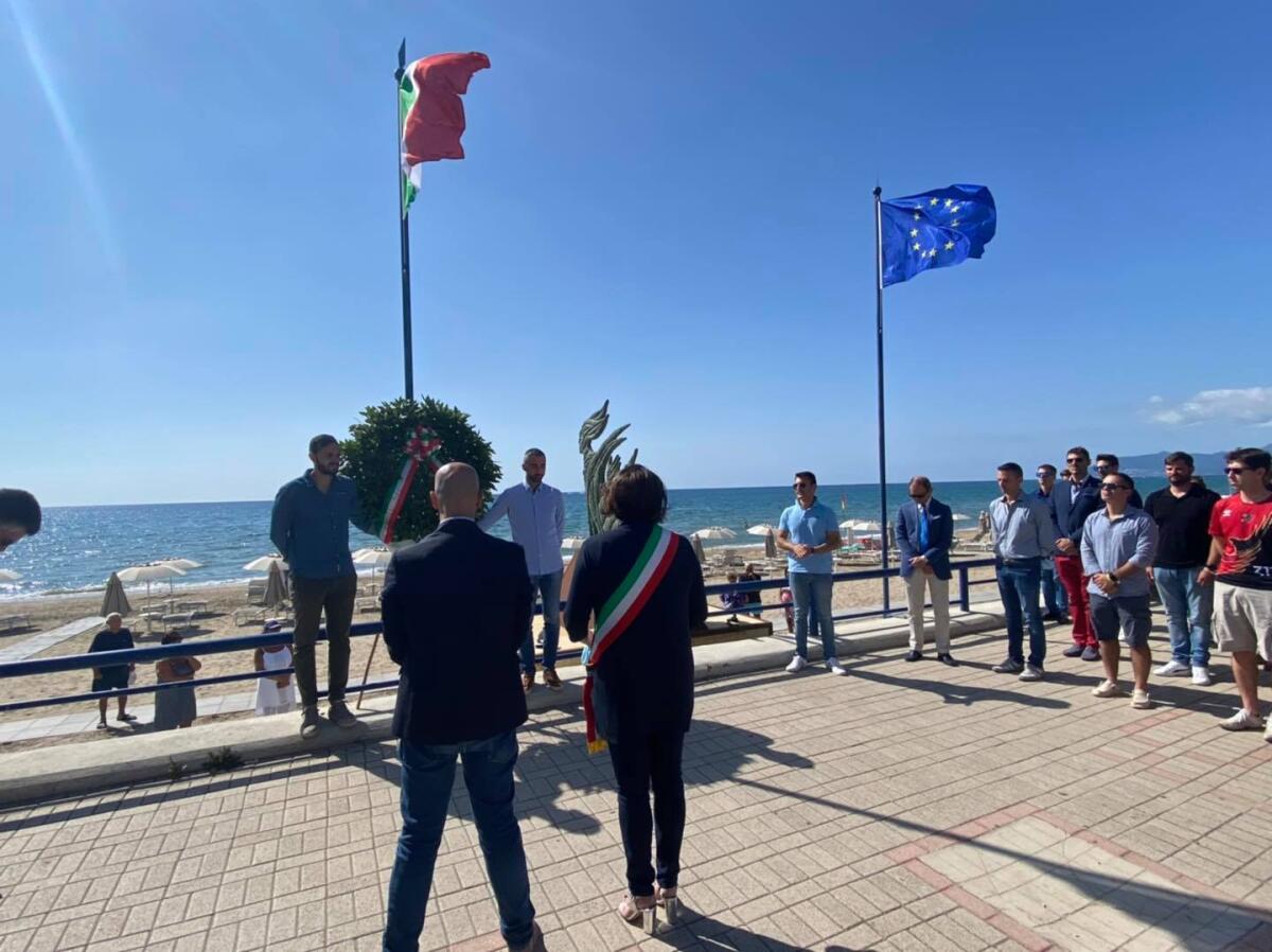 Cerimonia di commemorazione a Terracina per salutare il maggiore Gabriele Orlandi, morì 4 anni fa durante l'Airshow - 