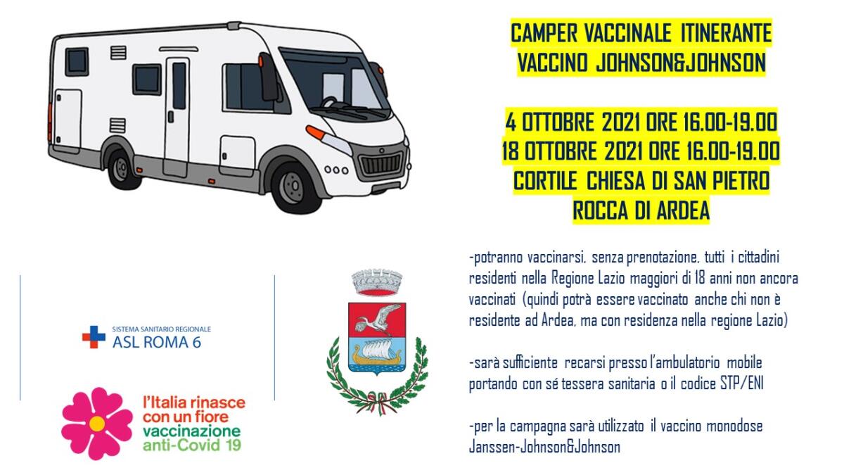 Il 4 ed il 18 Ottobre nuovi Open Day vaccinali ad Ardea. Stabili i dati dei contagi in città. - 