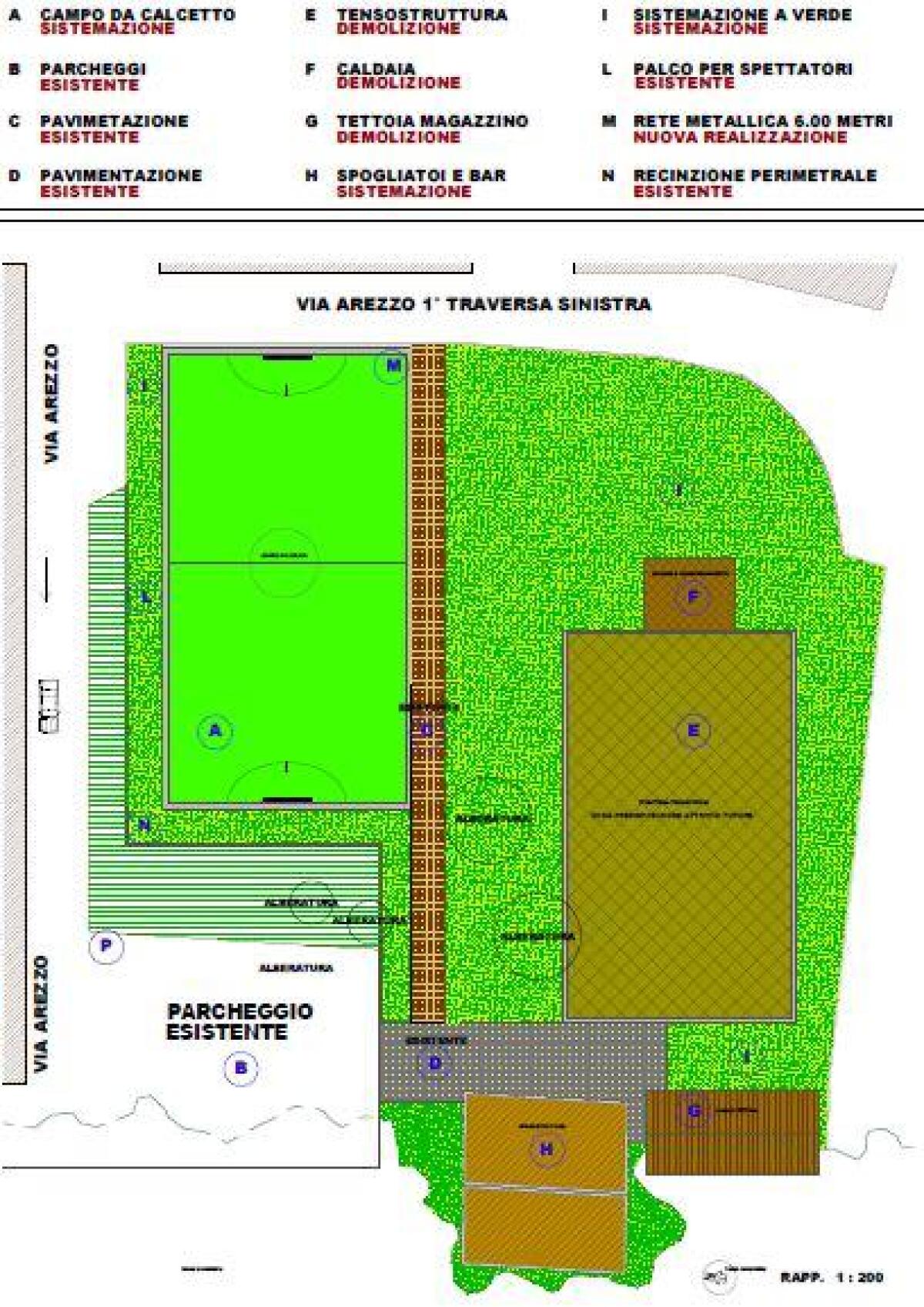 Complesso “Le Querce” a Sabaudia: il Comune approva il progetto definitivo per la riqualificazione degli impianti sportivi di via Arezzo. - 