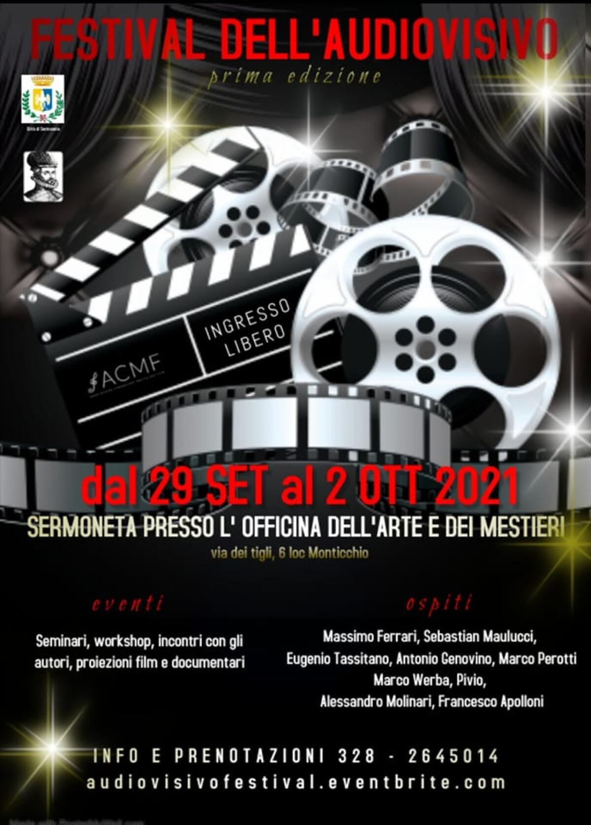 Da oggi a sabato 2 Ottobre il primo Festival dell'Audiovisivo Città di Sermoneta. - 