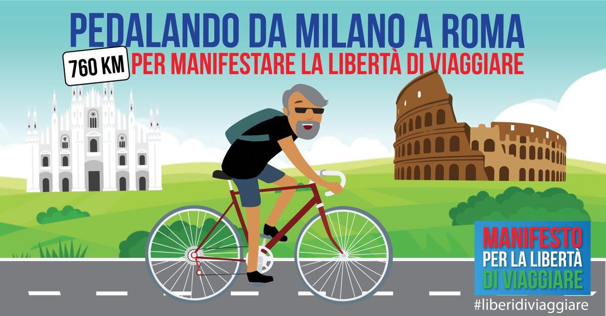 Turismo, “insensata la chiusura delle mete extra Ue”. Un tour operator percorre Milano-Roma in bici per protesta - 