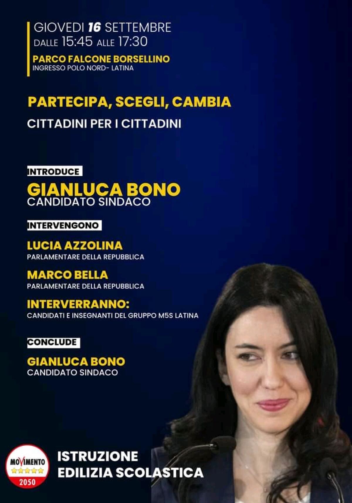 Latina - Annullato l'incontro con l'ex ministra Azzolina - 