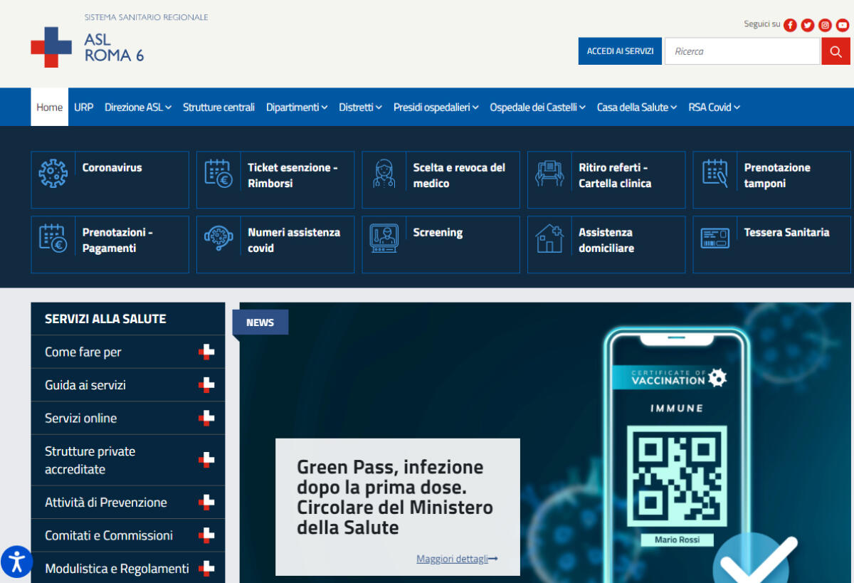 L’Asl Roma 6 si rifà il sito per aiutare le persone con disabilità - 