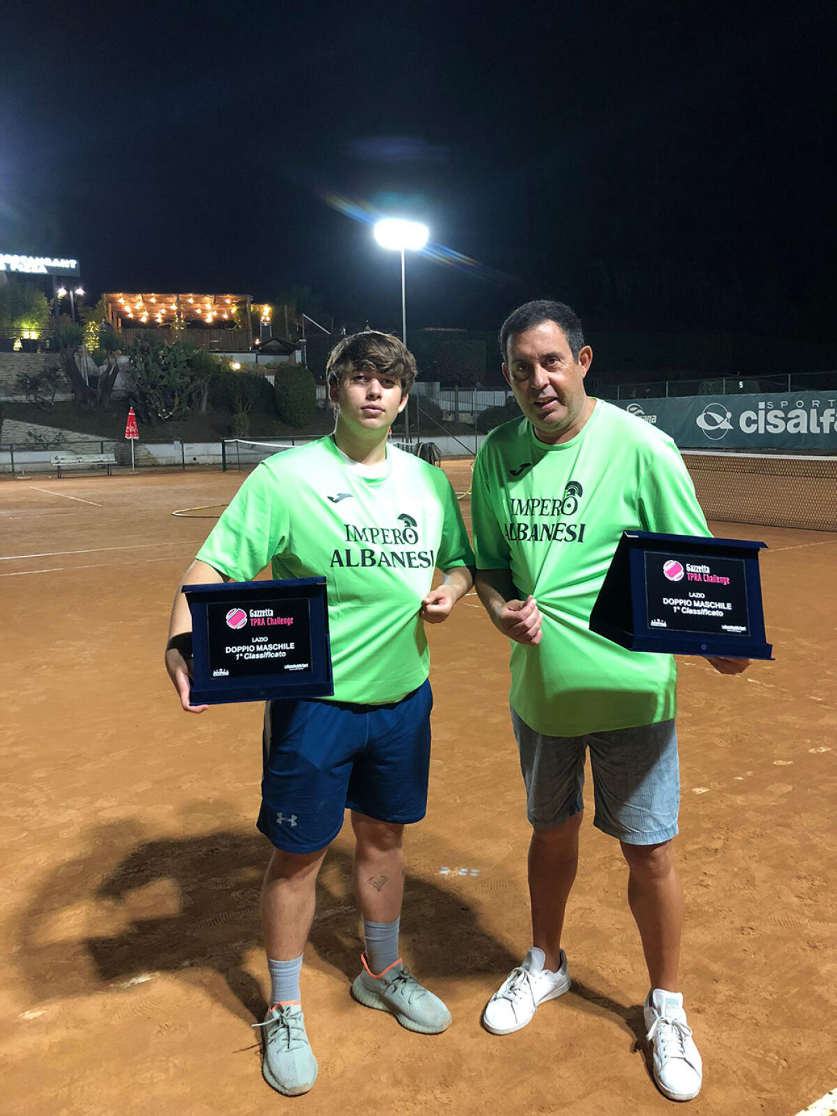 Tennis, ottima prova della coppia nettunese Albanesi-Ottolini che conquista il titolo regionale di doppio maschile a Roma - 