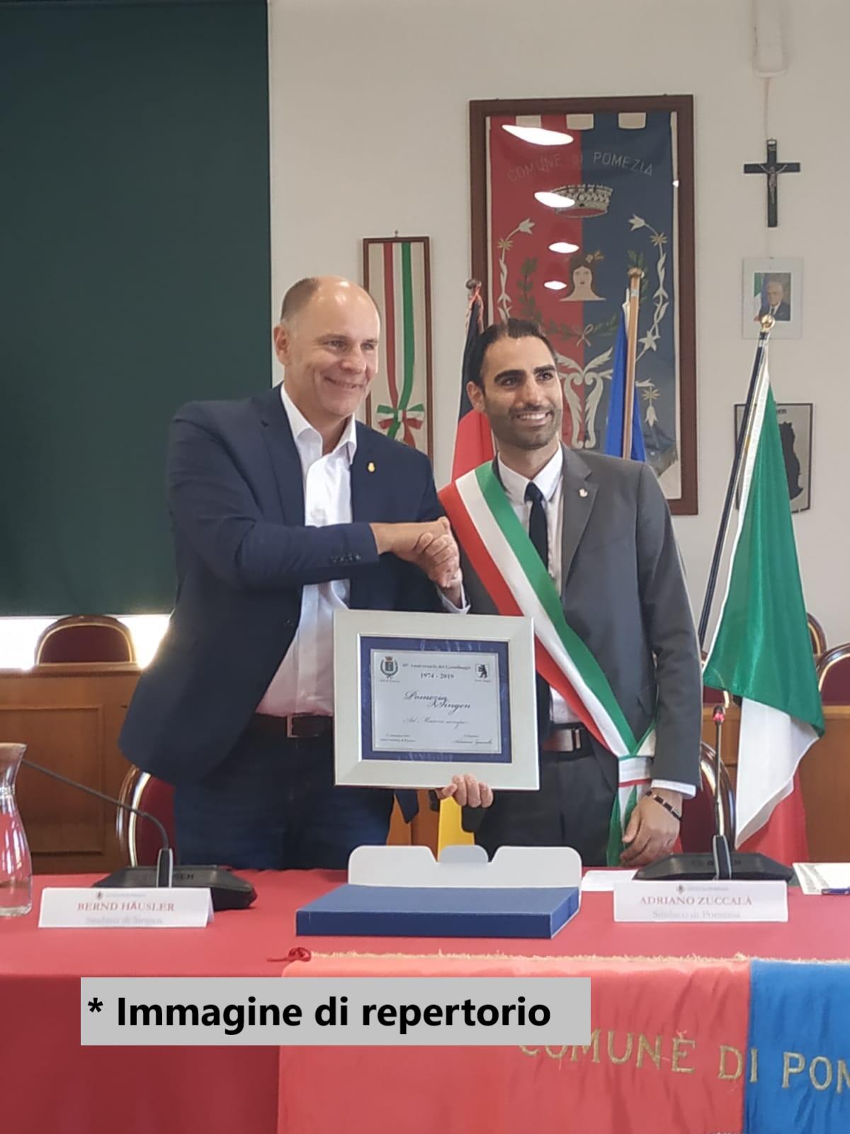 47esimo anniversario del gemellaggio tra il Comune di Pomezia e la tedesca Singen. - 