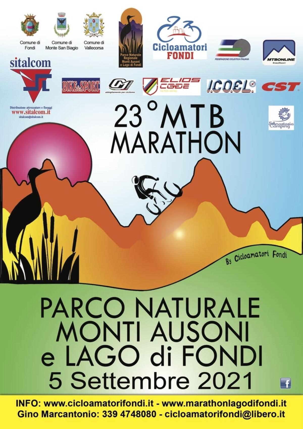 Questa domenica 5 Settembre va in scena la 23esima “MTB Marathon Monti Ausoni e Lago di Fondi”. - 