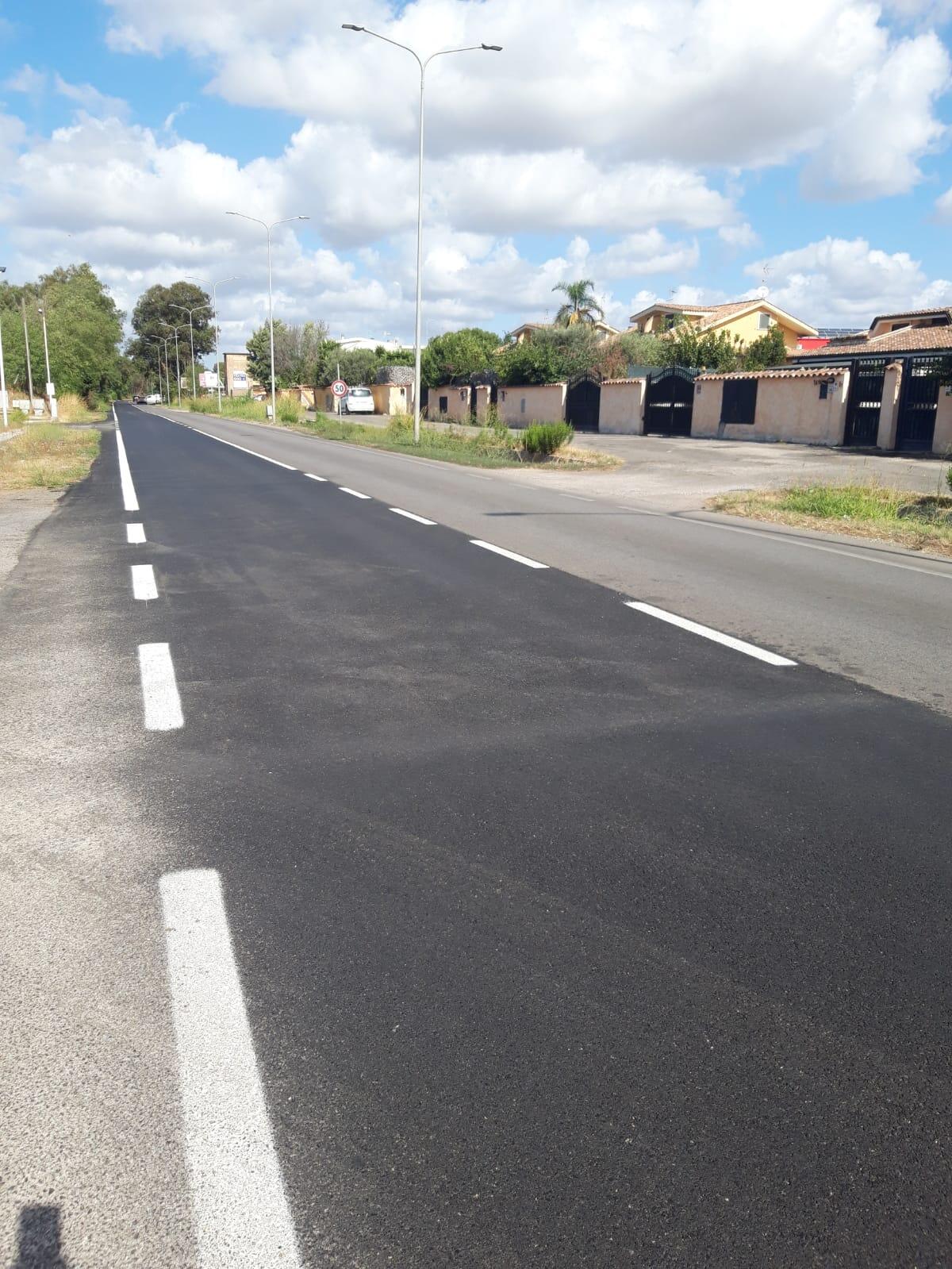 ARDEA - Ultimati i lavori stradali di ripristino di via di Pratica di Mare. - 