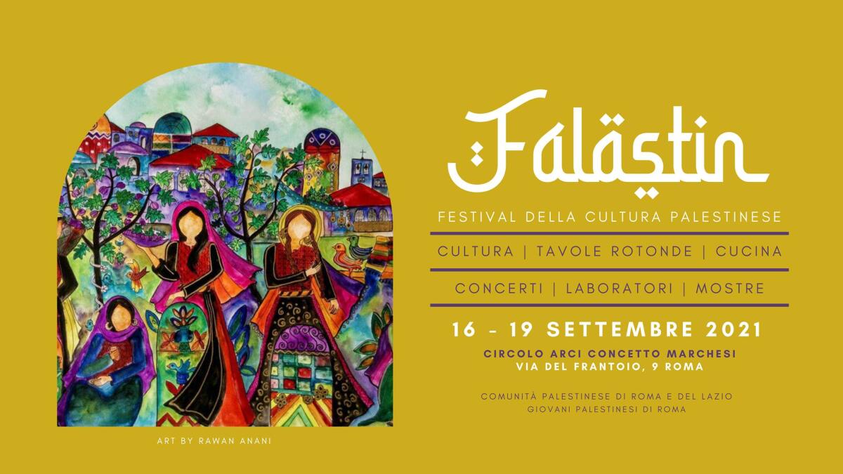 L’Anpi “Vittorio Arrigoni” di Aprilia è stata invitata al Festival della cultura palestinese - 