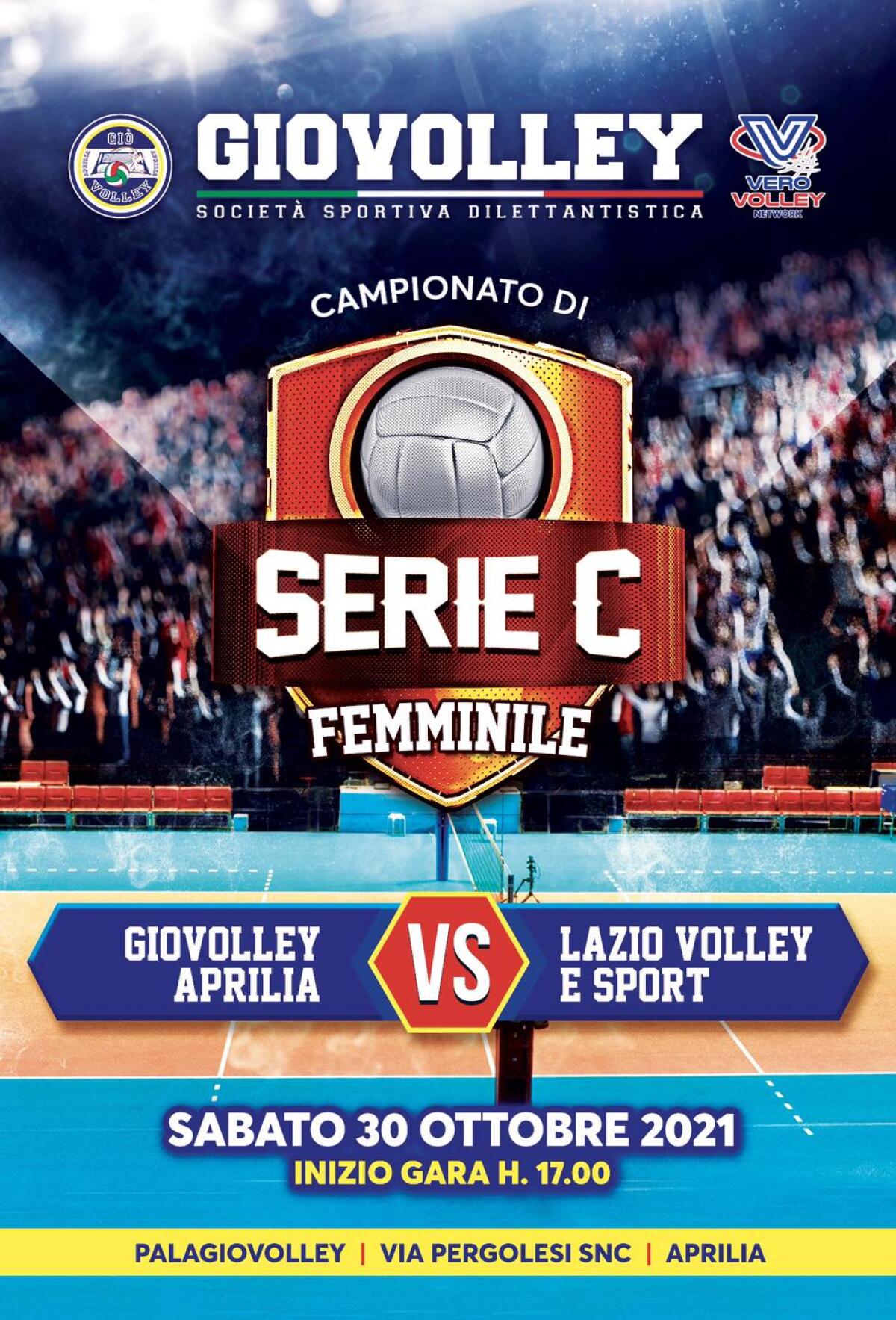 Pallavolo femminile serie C: lo Giò Volley Aprilia questo pomeriggio attende la Lazio Volley e Sport. - 
