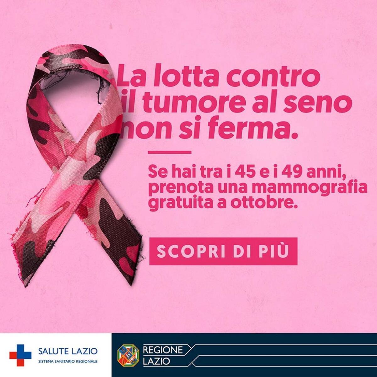 Prosegue la campagna Ottobre Rosa anche nella Asl Roma6, con mammografie gratuite per tutto il mese. - 