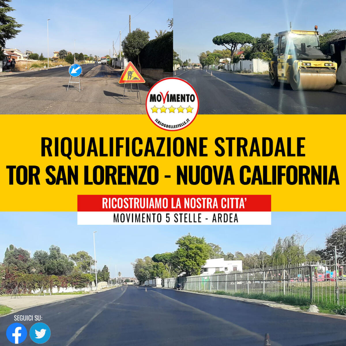 Tor San Lorenzo: partiti i lavori di rifacimento di Viale Nuova California. - 
