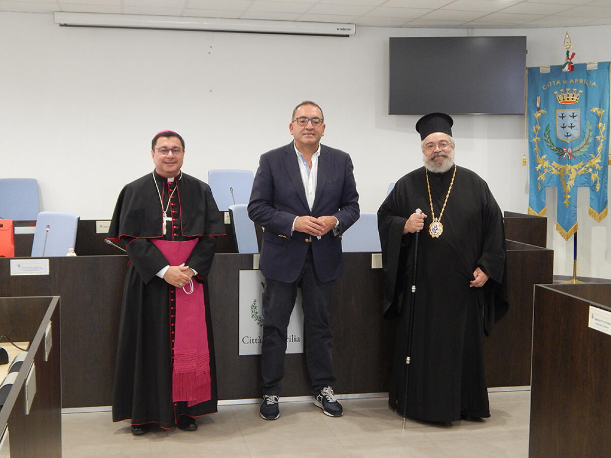Aprilia accoglie il Metropolita Polykarpos, Arcivescovo Ortodosso d’Italia ed Esarca dell’Europa Meridionale e il nuovo vescovo di Albano, Monsignor Viva - 