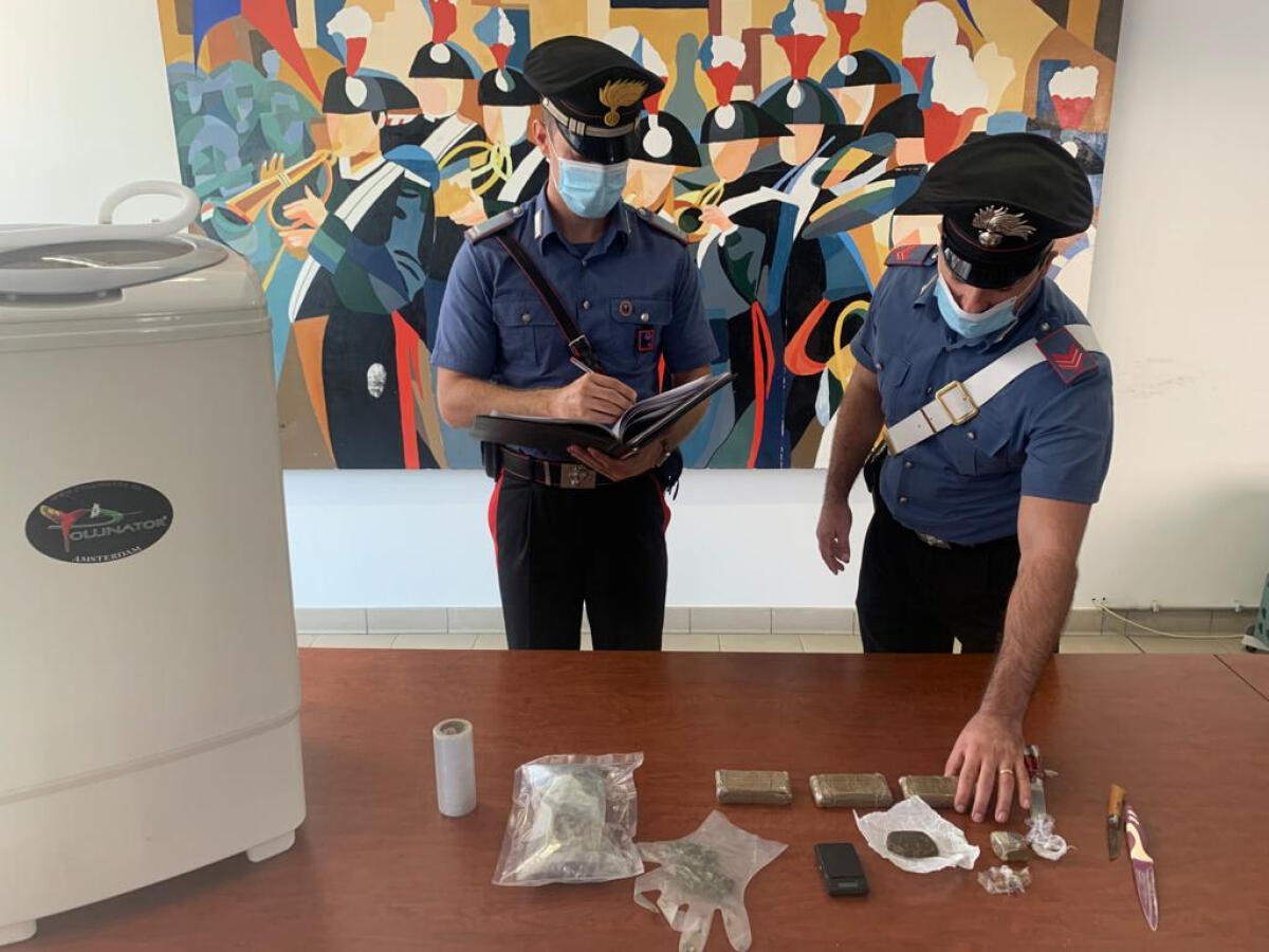 Aprilia, 27enne in arresto per spaccio: sequestrati 360 grammi di hashish e 130 di marijuana - 