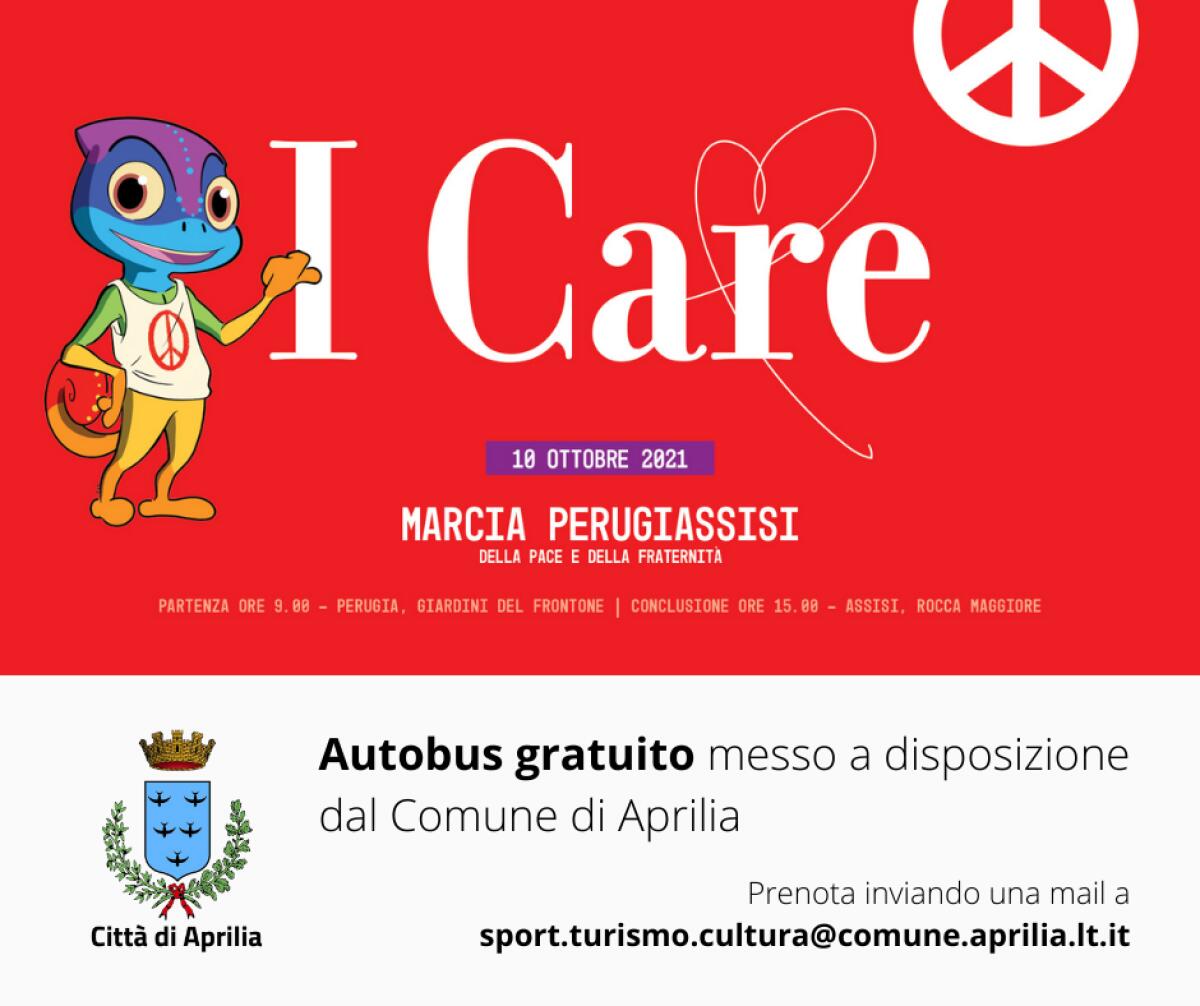 Marcia per la Pace, il Comune di Aprilia mette a disposizione un bus per chi vorrà partecipare - 