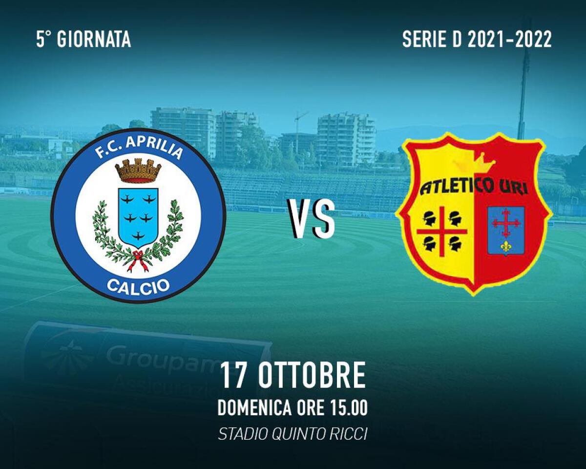Calcio di serie D: l’Aprilia Racing Club questa domenica attende al “Quinto Ricci” l’Atletico Uri. - 