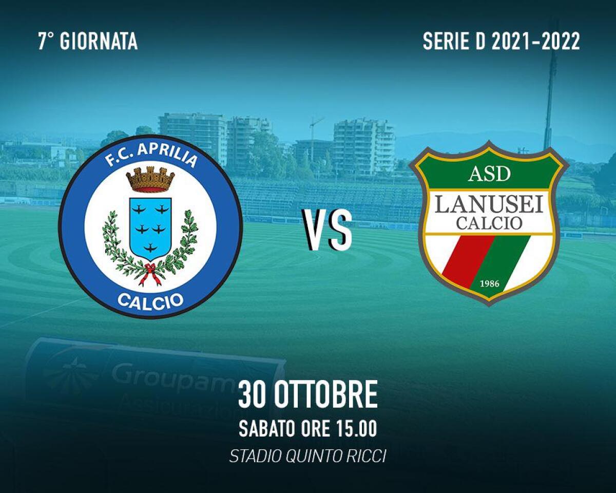 Calcio di serie D: l’Aprilia Racing Club affronta questo sabato in casa il Lanusei. - 