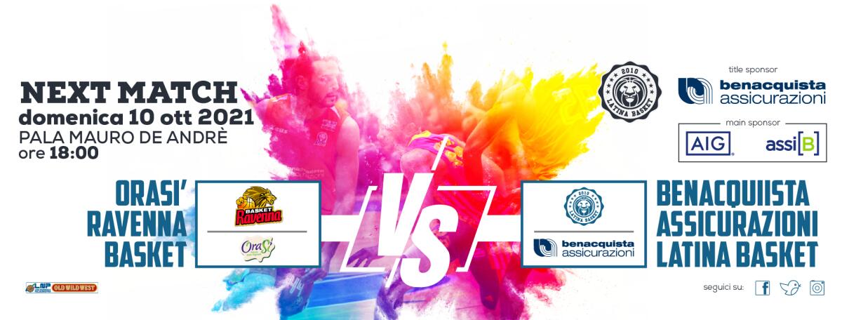 Basket maschile serie A2: il Latina questa domenica ospite del Ravenna. - 