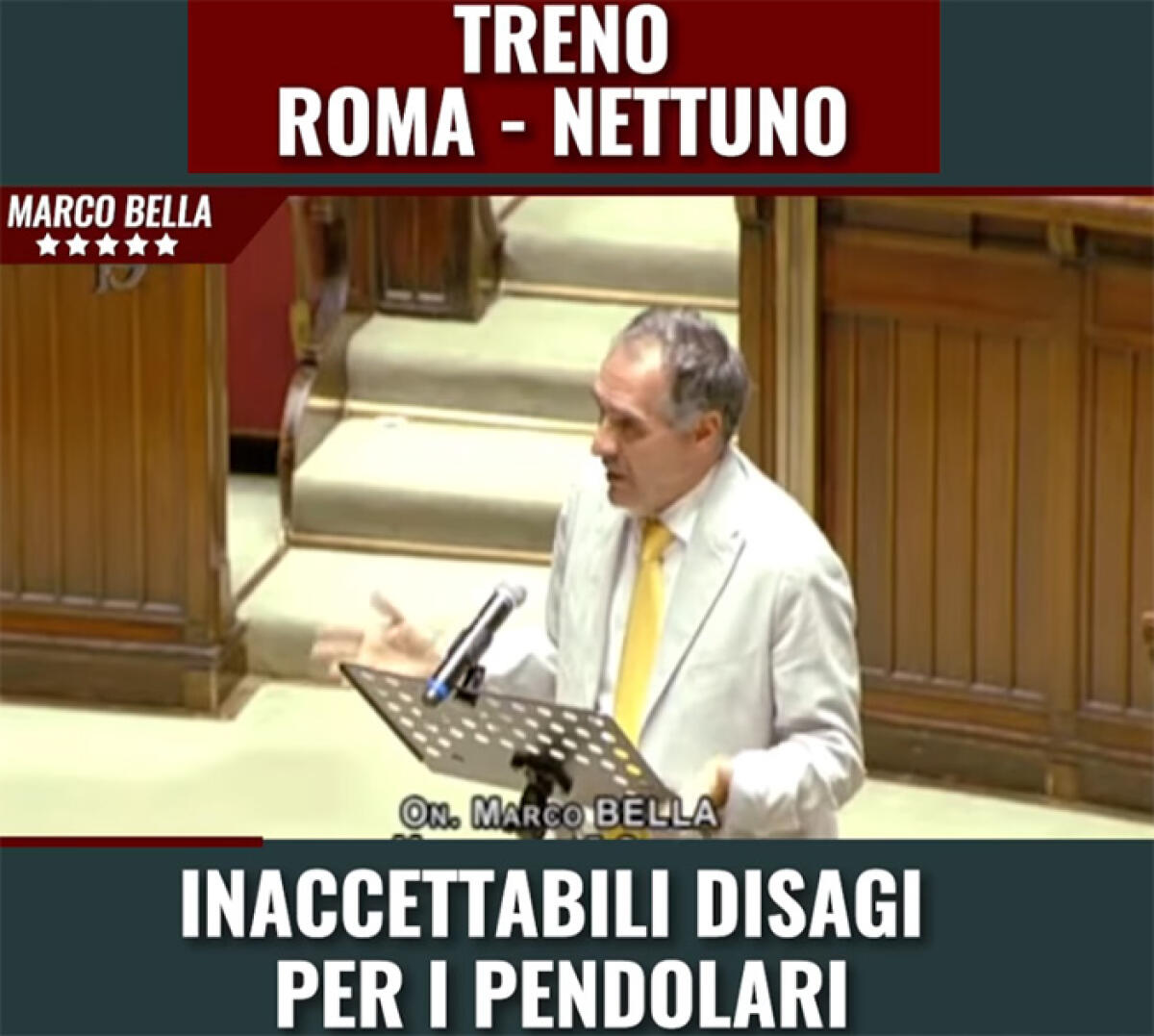 Continui disagi sulla linea Roma-Nettuno. Il Deputato 5 Stelle Marco Bella annuncia un’interrogazione parlamentare. - 