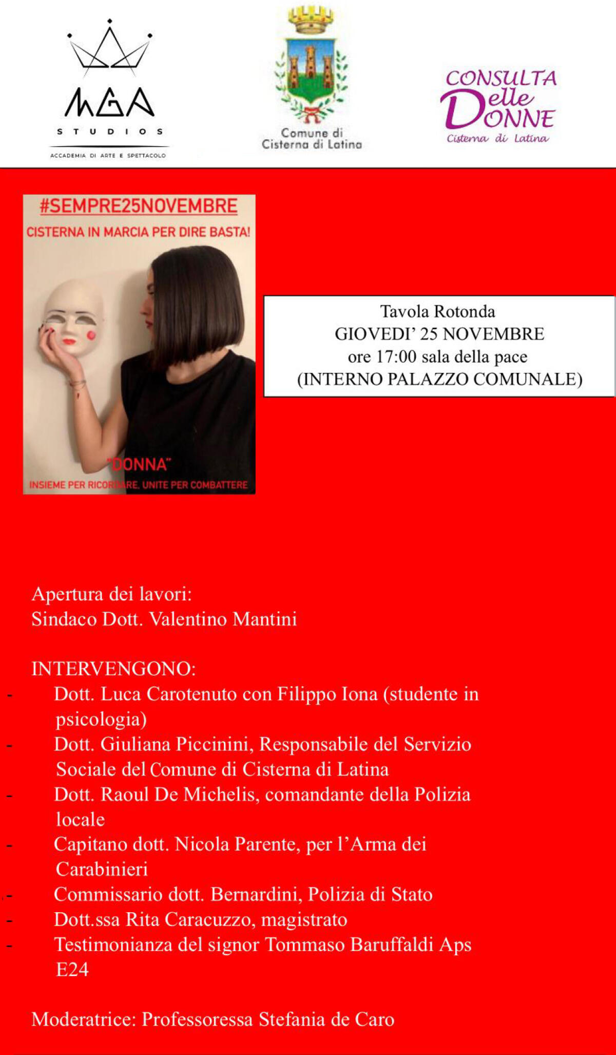 Giornata internazionale per l’eliminazione della violenza contro le donne: a Cisterna due eventi per sensibilizzare - 