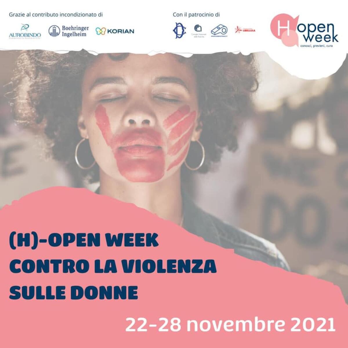 L’Ospedale dei Castelli, dal 22 al 28 Novembre, aderisce all’Open Week contro la violenza sulle donne. - 