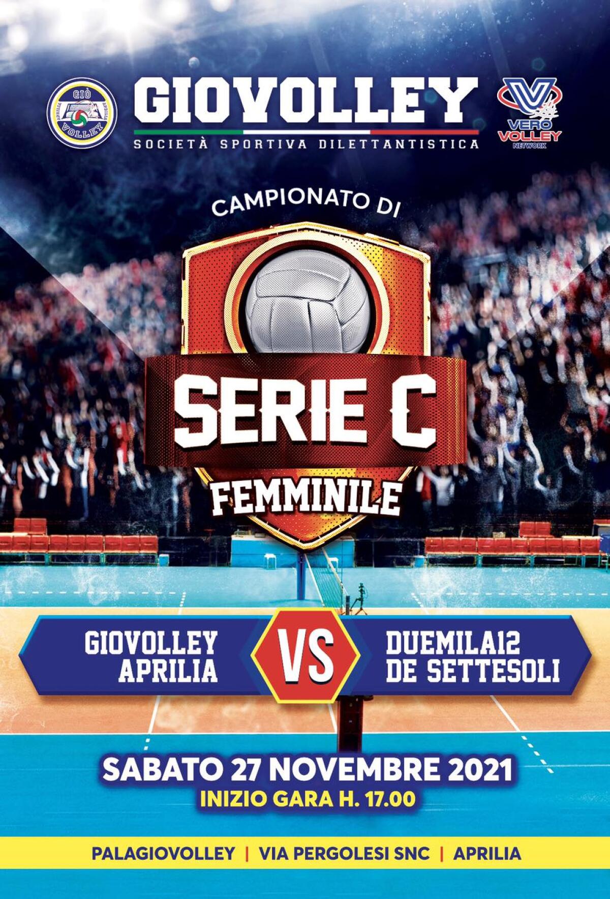 Pallavolo femminile di serie C: la Giò Volley Aprilia oggi affronta in casa la Duemila 12 De Settesoli. - 