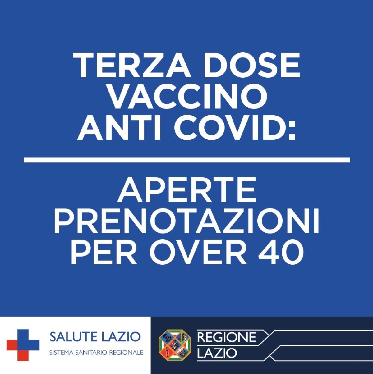 Coronavirus: partite nel Lazio le prenotazioni per la dose di richiamo rivolta agli Over 40. - 