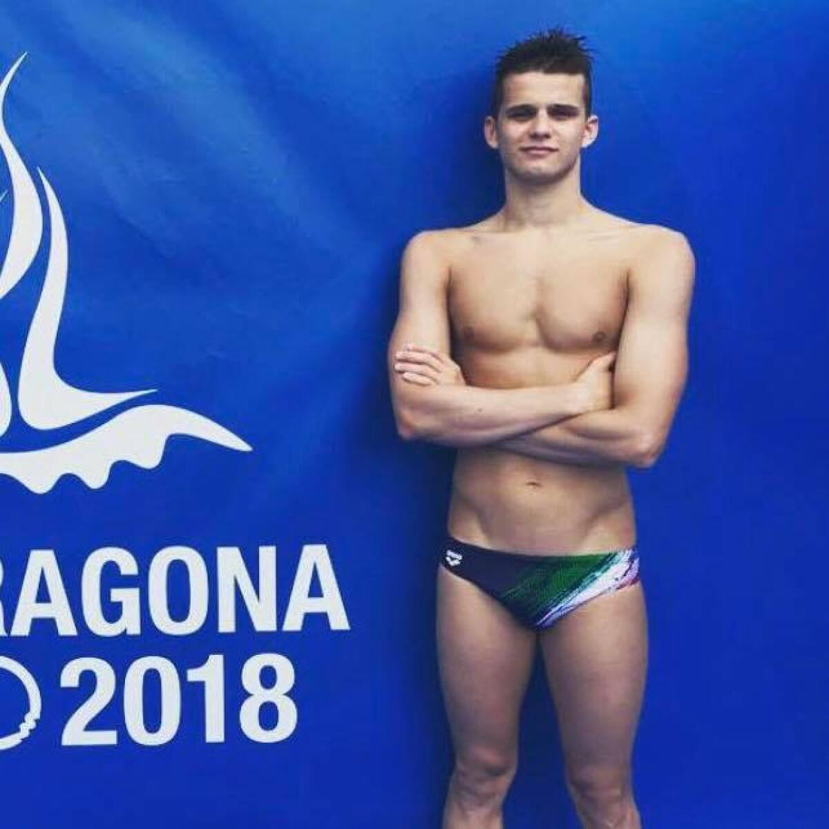 21esimi campionati europei in vasca corta a Kazan, medaglia d'argento per Matteo Ciampi di Latina - 