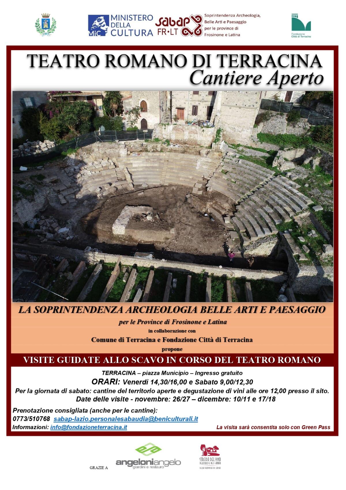 “Cantiere Aperto”: visite guidate degli esperti allo scavo in corso del  Teatro Romano di Terracina - 