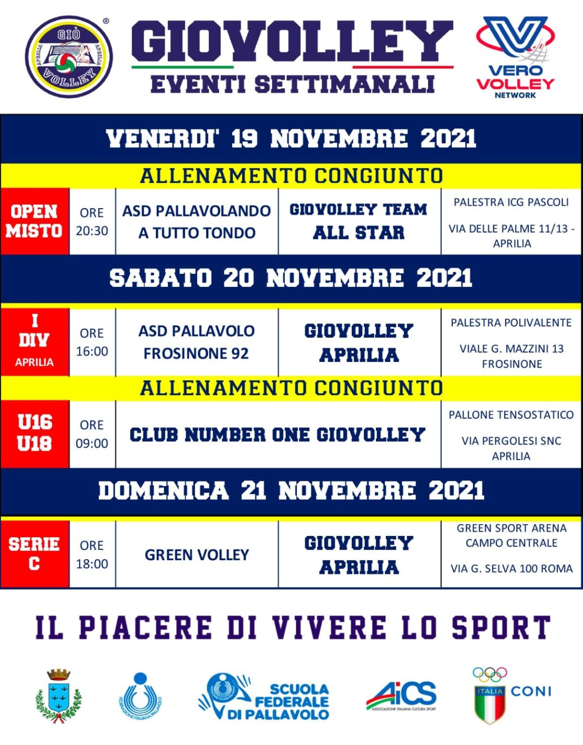 Pallavolo femminile di serie C: la Giò Volley Aprilia questa domenica nella tana del Green Volley, a Roma. - 