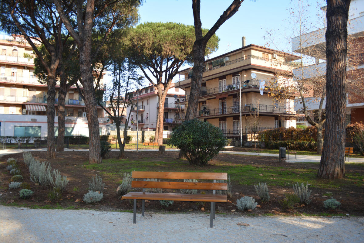 Aree verdi a Pomezia, completati i lavori di riqualificazione dei giardini Alda Federici. - 