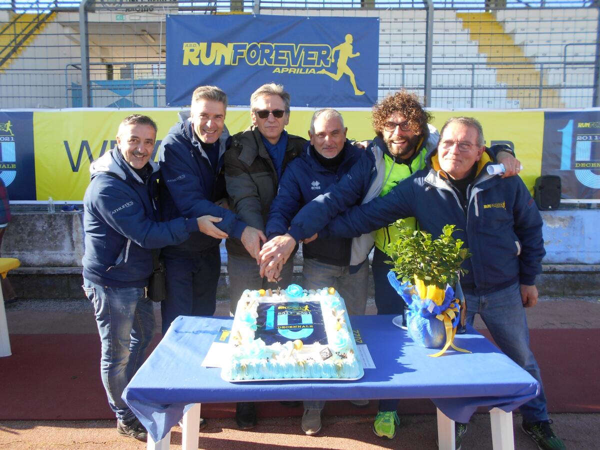 Allo stadio Quinto Ricci la Runforever Aprilia festeggia i suoi 10 anni di attività: "Grande impegno per l'Atletica Leggera" - 