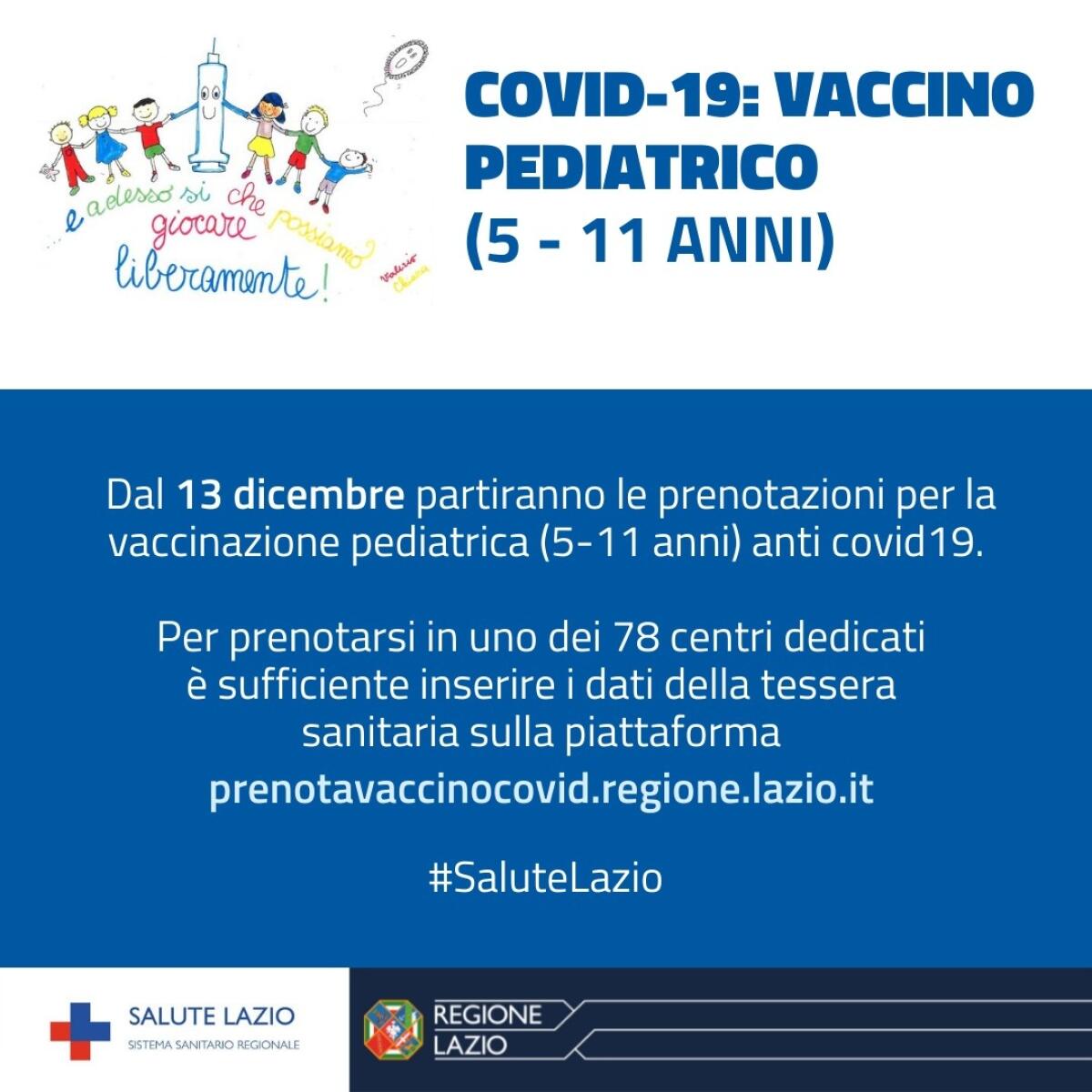 V-Day Pediatrico: vaccino anti-Covid  questo mercoledì al “Goretti” di Latina ai primi 30 bambini tra i 5 e gli 11 anni. - 