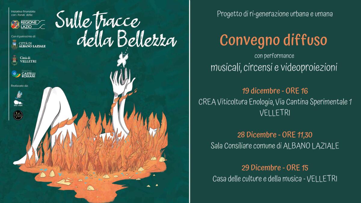 “Sulle tracce della bellezza”: il 28 e 29 Dicembre due nuove tappe ad Albano e Velletri. - 