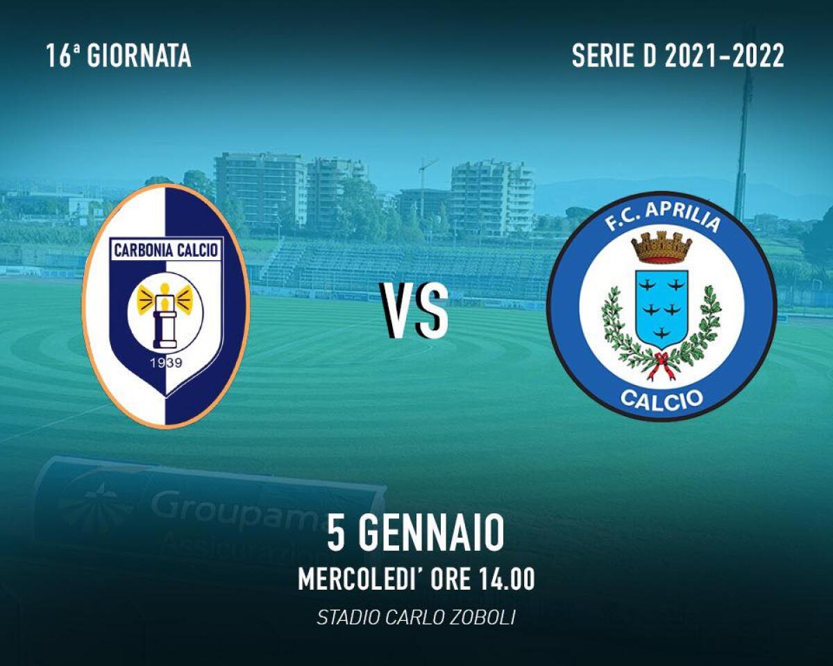 Calcio di serie D: posticipata al 5 Gennaio la gara dell’Aprilia in casa del Carbonia. - 